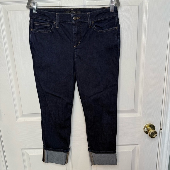 Joe's Jeans Denim - Joes Jeans Womens Ankle Crop Cuffed Dark Wash Denim Jeans Size 29 GUC